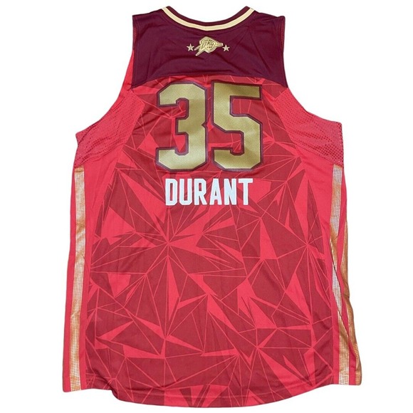 Vintage Kevin Durant OKC Jersey The West 2011 All Star Game Oklahoma Mens 2XL - Picture 2 of 7